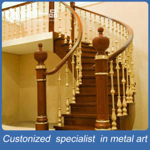 New Style Factory Manufacture Golden Stainless Balustrade for Villa/Hotel/Home